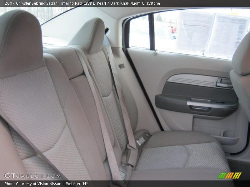 Inferno Red Crystal Pearl / Dark Khaki/Light Graystone 2007 Chrysler Sebring Sedan
