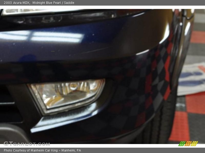Midnight Blue Pearl / Saddle 2003 Acura MDX