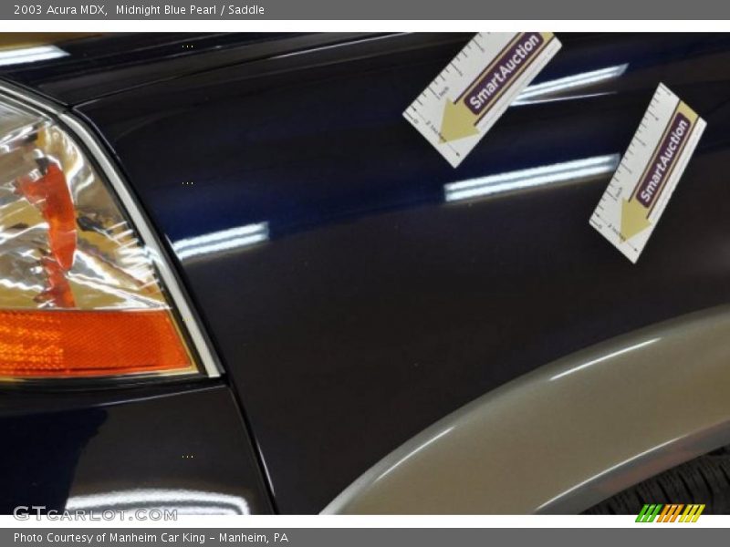 Midnight Blue Pearl / Saddle 2003 Acura MDX