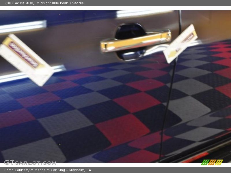 Midnight Blue Pearl / Saddle 2003 Acura MDX