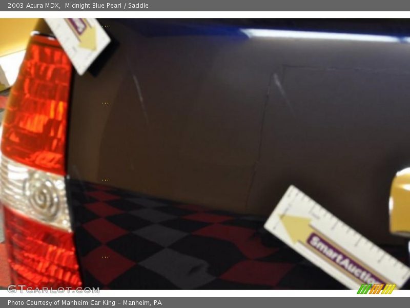 Midnight Blue Pearl / Saddle 2003 Acura MDX