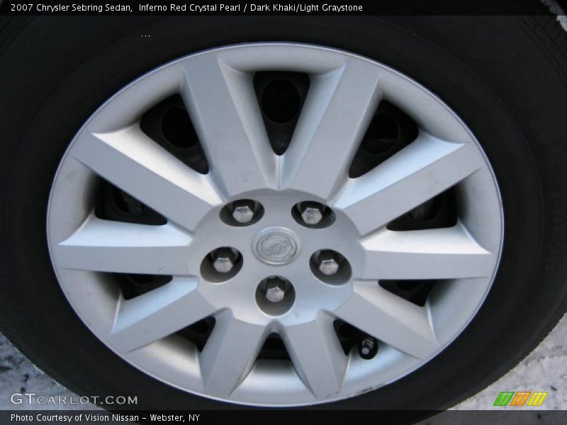 Inferno Red Crystal Pearl / Dark Khaki/Light Graystone 2007 Chrysler Sebring Sedan