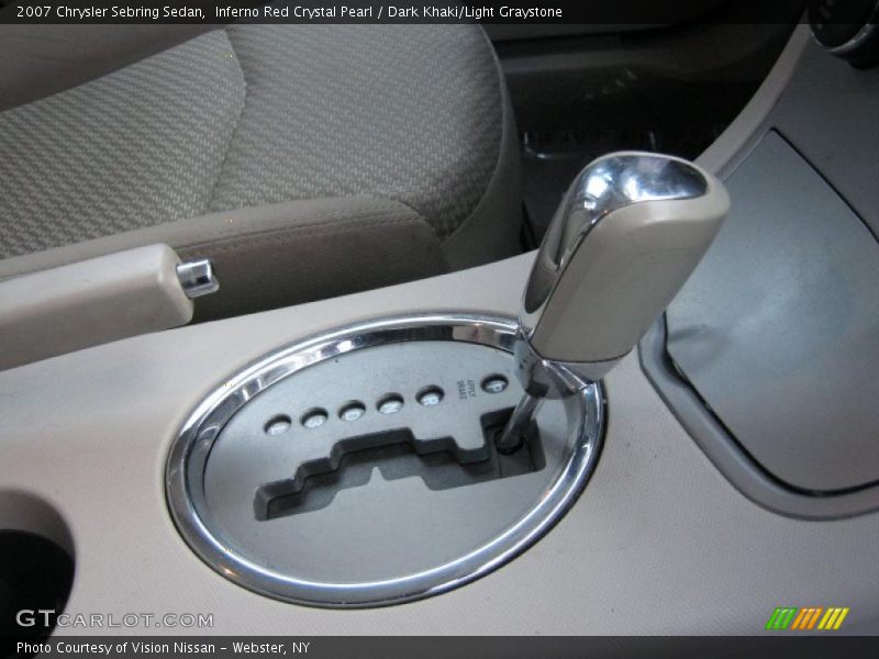 Inferno Red Crystal Pearl / Dark Khaki/Light Graystone 2007 Chrysler Sebring Sedan