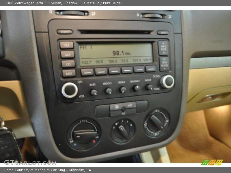 Shadow Blue Metallic / Pure Beige 2006 Volkswagen Jetta 2.5 Sedan