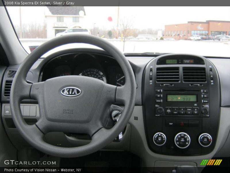 Silver / Gray 2008 Kia Spectra EX Sedan