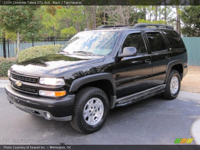 Black / Tan/Neutral 2004 Chevrolet Tahoe Z71 4x4