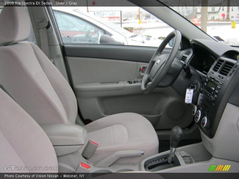 Silver / Gray 2008 Kia Spectra EX Sedan