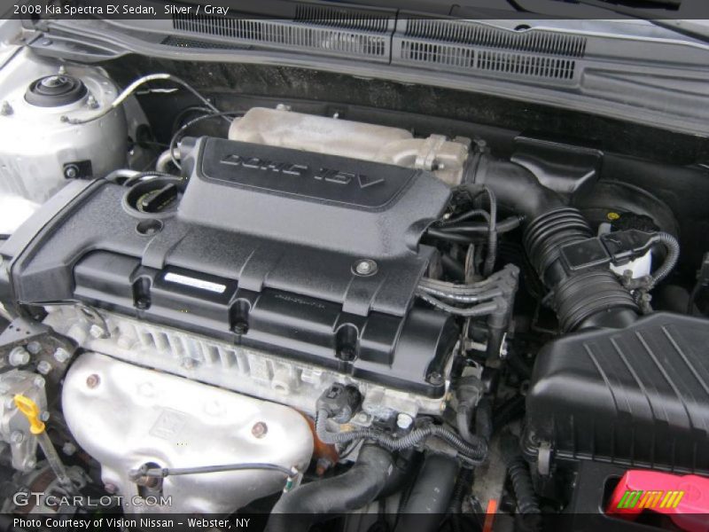 Silver / Gray 2008 Kia Spectra EX Sedan
