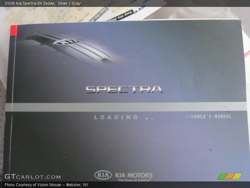 Silver / Gray 2008 Kia Spectra EX Sedan