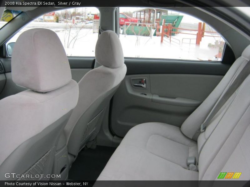 Silver / Gray 2008 Kia Spectra EX Sedan