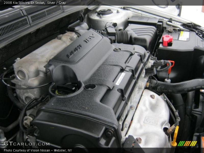 Silver / Gray 2008 Kia Spectra EX Sedan