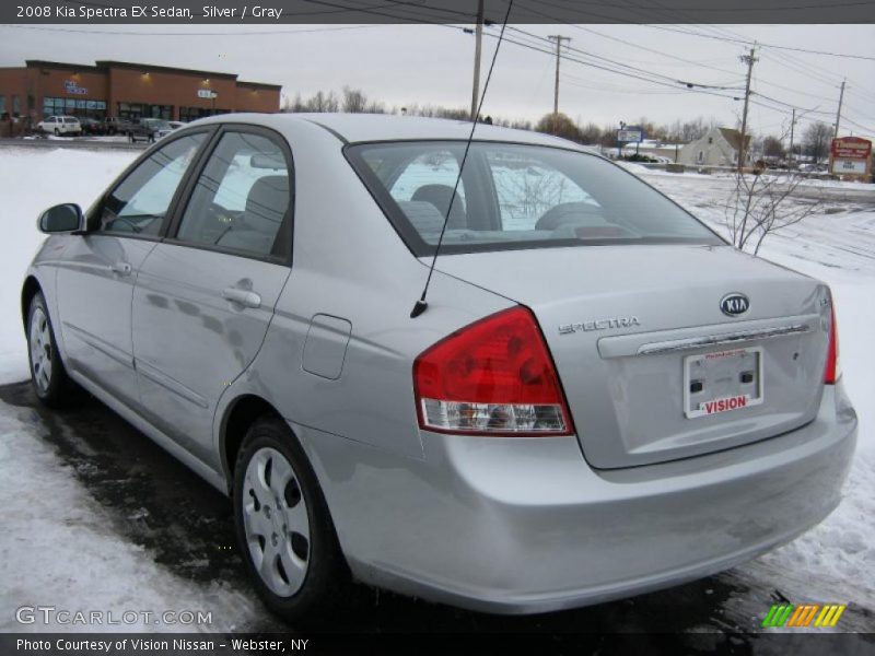 Silver / Gray 2008 Kia Spectra EX Sedan