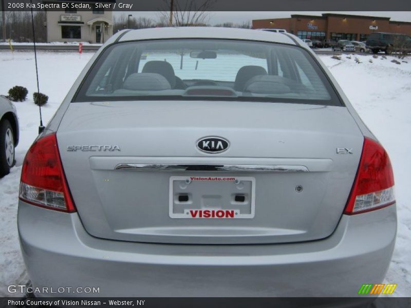 Silver / Gray 2008 Kia Spectra EX Sedan