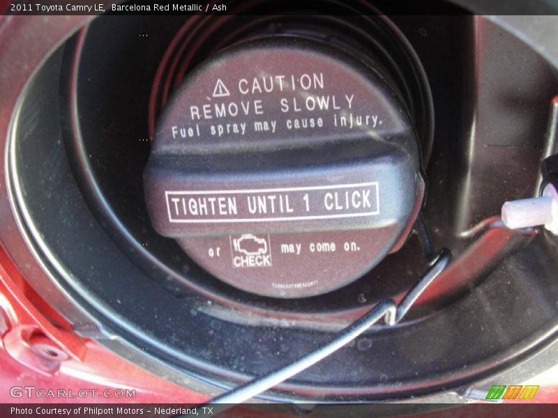 Barcelona Red Metallic / Ash 2011 Toyota Camry LE
