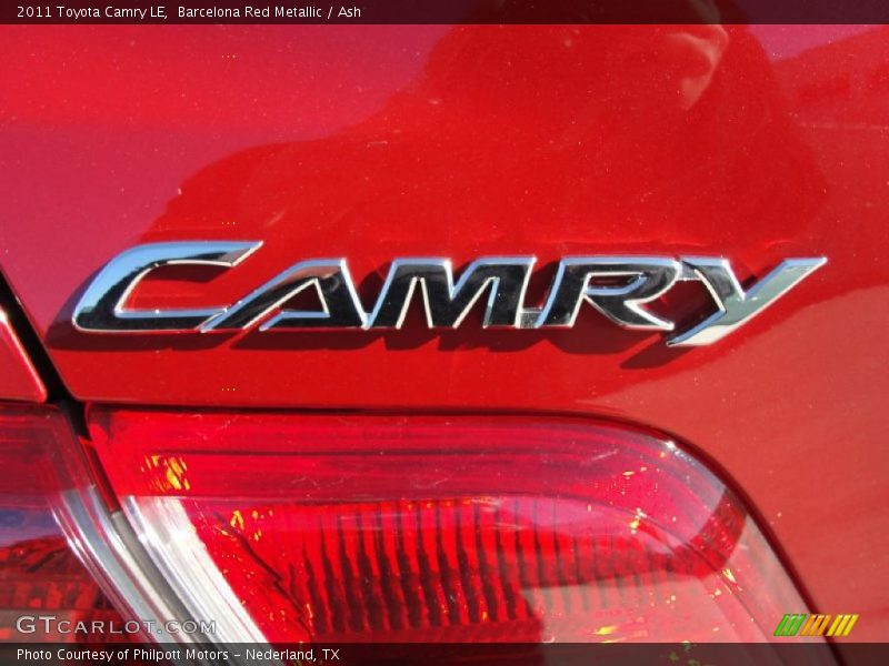 Barcelona Red Metallic / Ash 2011 Toyota Camry LE