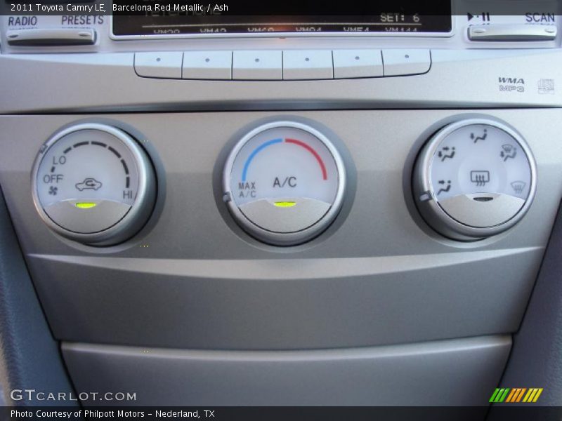 Barcelona Red Metallic / Ash 2011 Toyota Camry LE