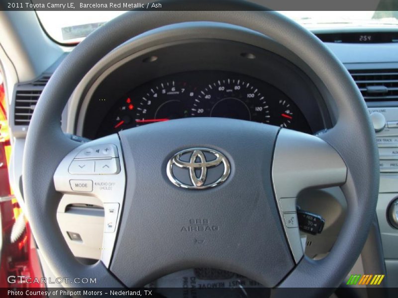 Barcelona Red Metallic / Ash 2011 Toyota Camry LE