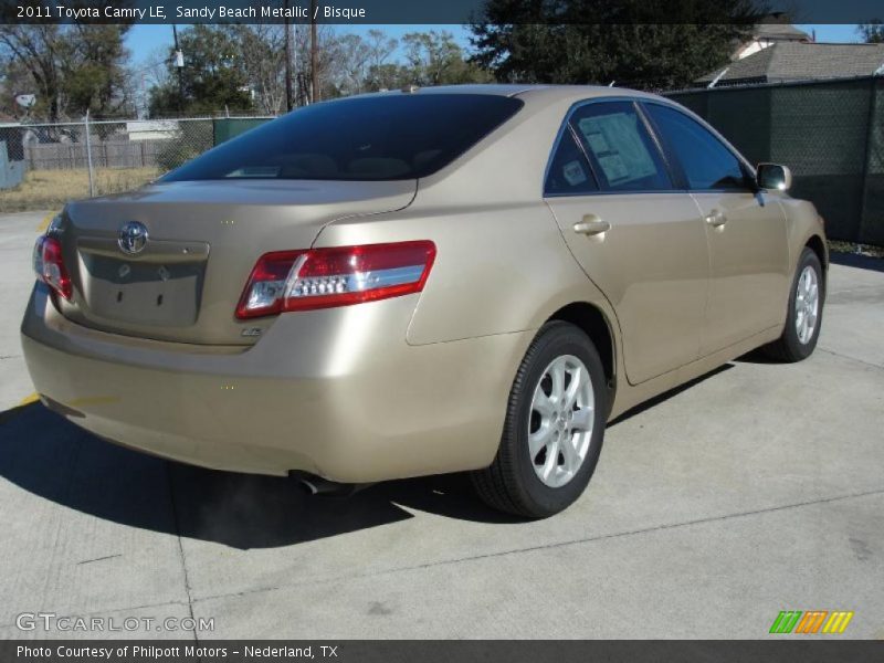 Sandy Beach Metallic / Bisque 2011 Toyota Camry LE