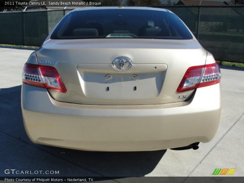 Sandy Beach Metallic / Bisque 2011 Toyota Camry LE