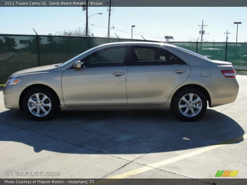 Sandy Beach Metallic / Bisque 2011 Toyota Camry LE