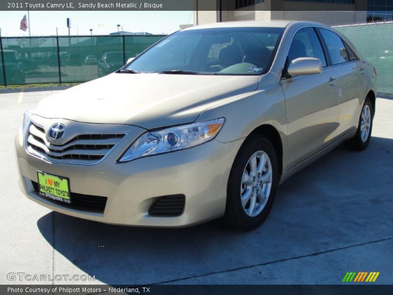 Sandy Beach Metallic / Bisque 2011 Toyota Camry LE