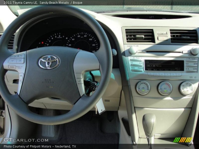 Sandy Beach Metallic / Bisque 2011 Toyota Camry LE