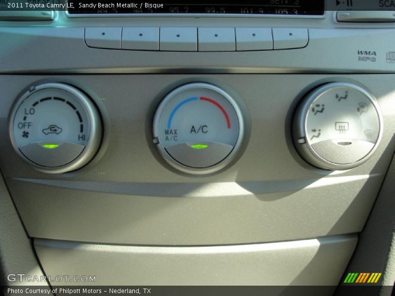 Sandy Beach Metallic / Bisque 2011 Toyota Camry LE