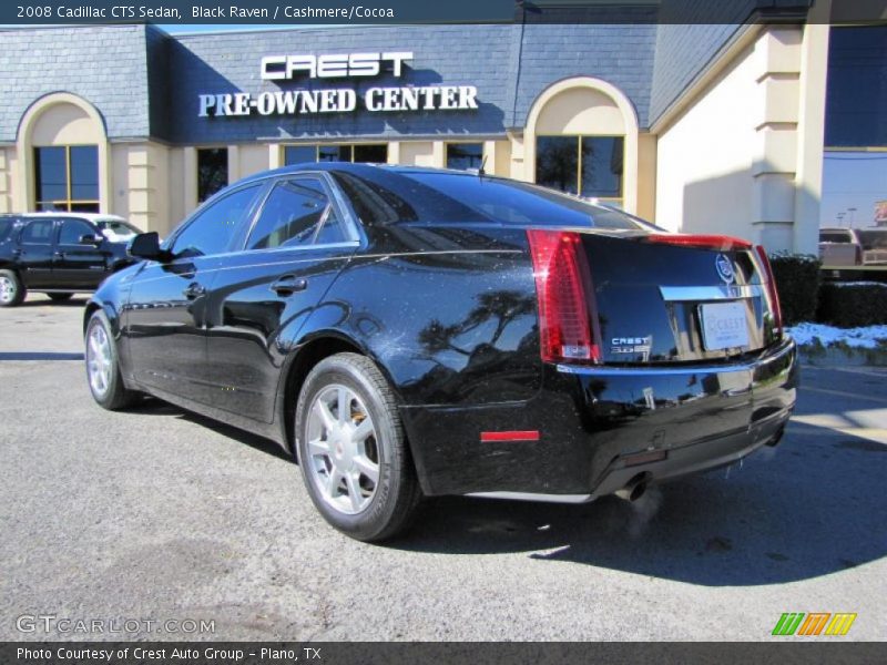 Black Raven / Cashmere/Cocoa 2008 Cadillac CTS Sedan