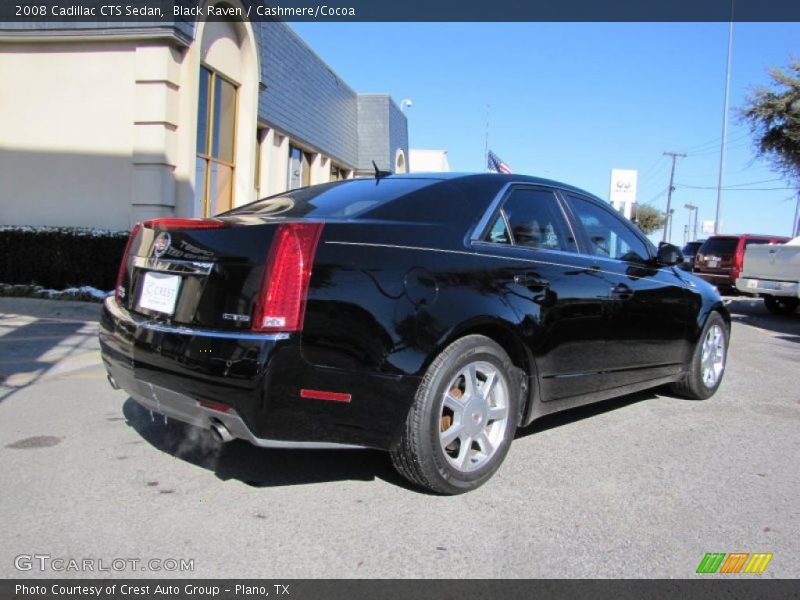 Black Raven / Cashmere/Cocoa 2008 Cadillac CTS Sedan