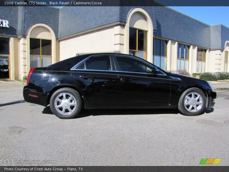 Black Raven / Cashmere/Cocoa 2008 Cadillac CTS Sedan