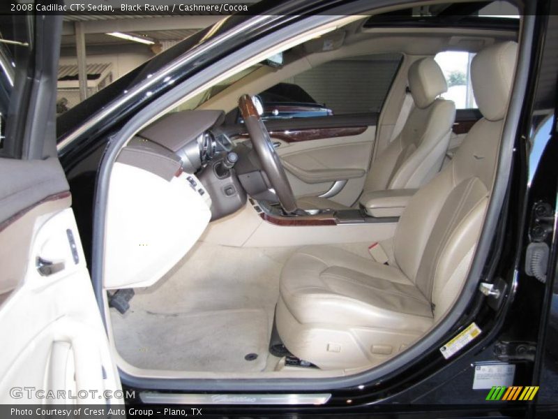 Black Raven / Cashmere/Cocoa 2008 Cadillac CTS Sedan