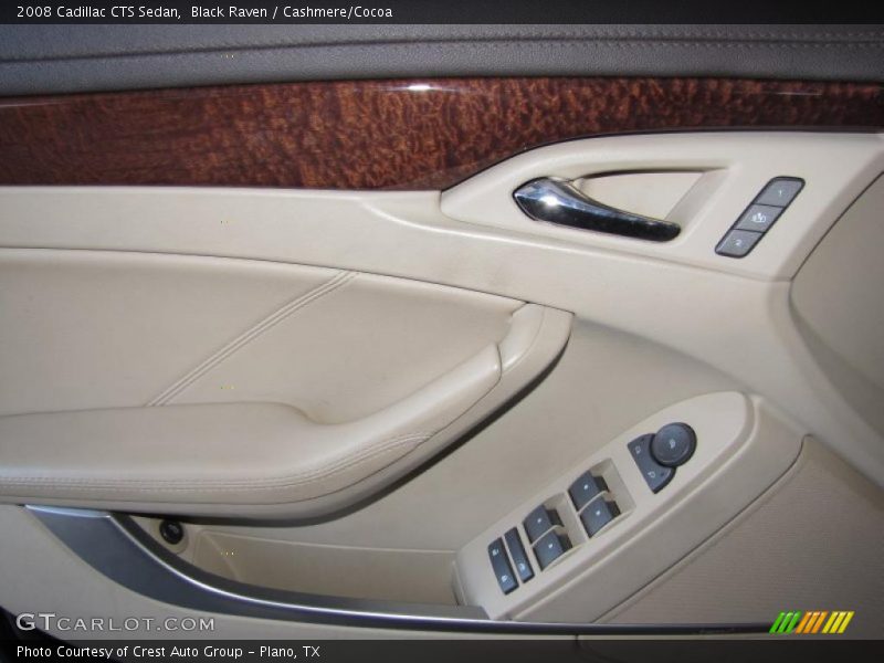 Black Raven / Cashmere/Cocoa 2008 Cadillac CTS Sedan