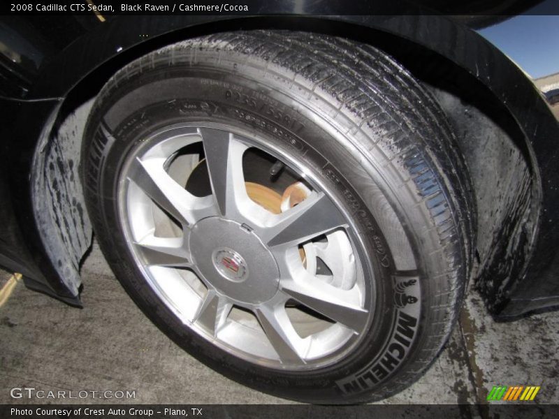 Black Raven / Cashmere/Cocoa 2008 Cadillac CTS Sedan