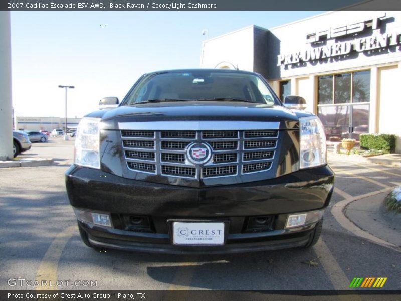 Black Raven / Cocoa/Light Cashmere 2007 Cadillac Escalade ESV AWD