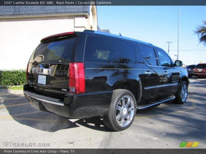 Black Raven / Cocoa/Light Cashmere 2007 Cadillac Escalade ESV AWD