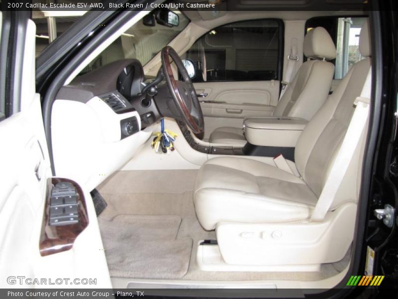 Black Raven / Cocoa/Light Cashmere 2007 Cadillac Escalade ESV AWD