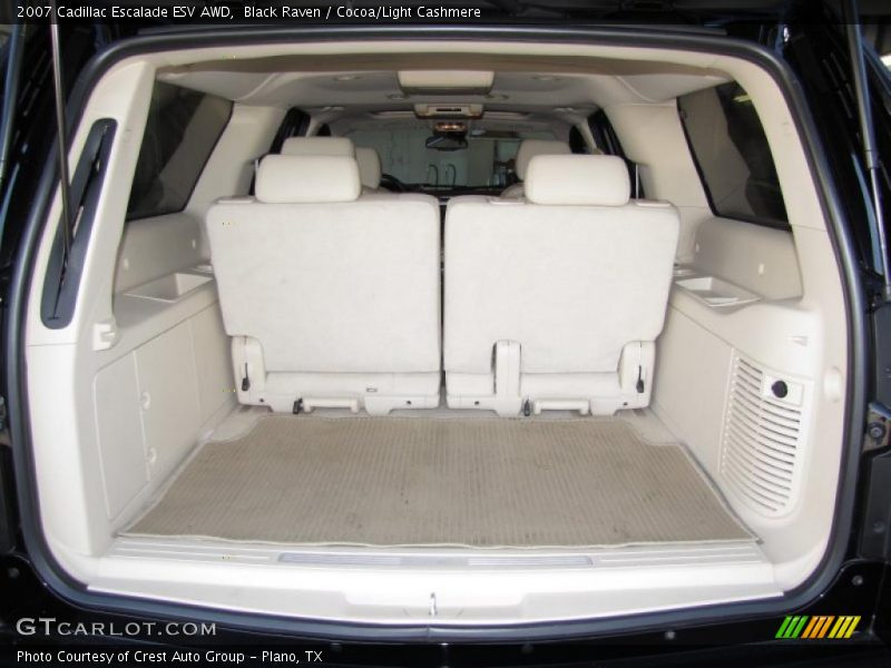 Black Raven / Cocoa/Light Cashmere 2007 Cadillac Escalade ESV AWD