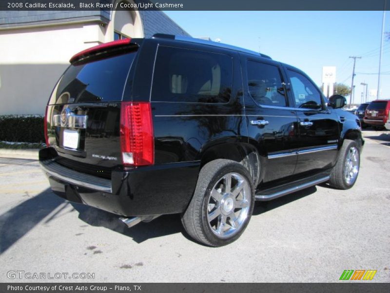 Black Raven / Cocoa/Light Cashmere 2008 Cadillac Escalade