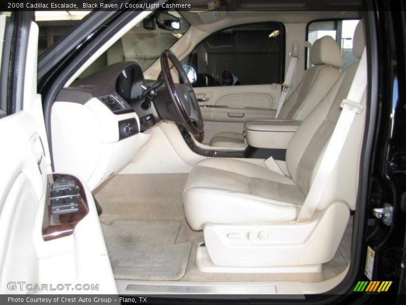 Black Raven / Cocoa/Light Cashmere 2008 Cadillac Escalade