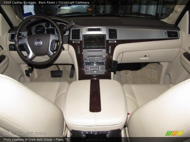 Black Raven / Cocoa/Light Cashmere 2008 Cadillac Escalade
