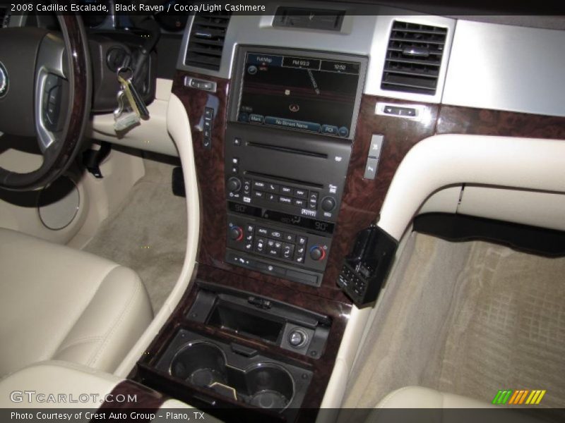 Black Raven / Cocoa/Light Cashmere 2008 Cadillac Escalade