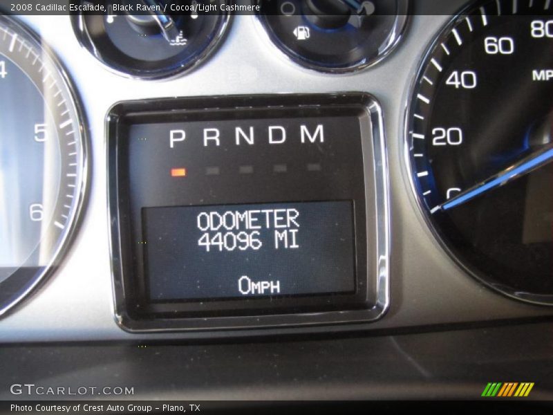 Black Raven / Cocoa/Light Cashmere 2008 Cadillac Escalade