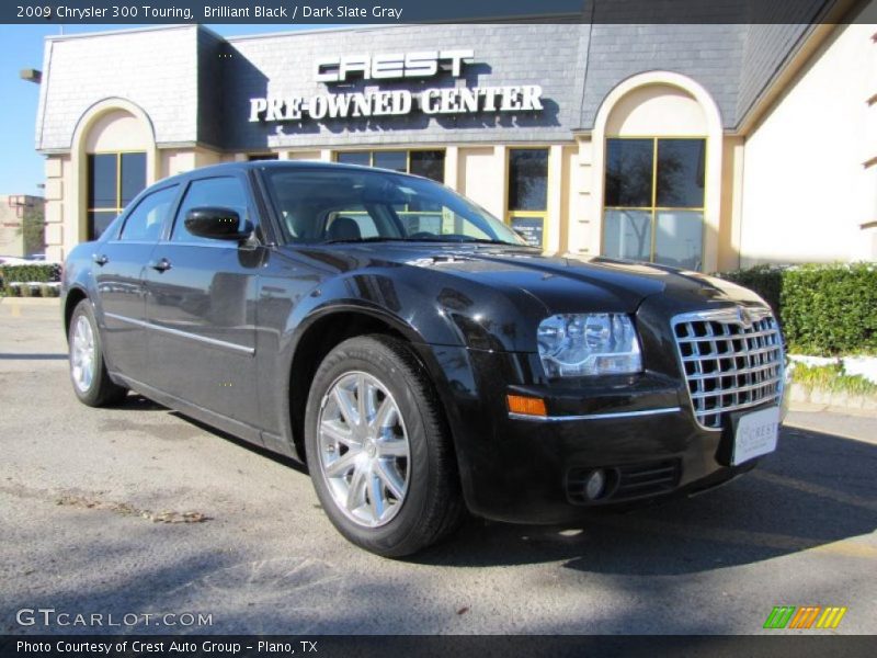 Brilliant Black / Dark Slate Gray 2009 Chrysler 300 Touring