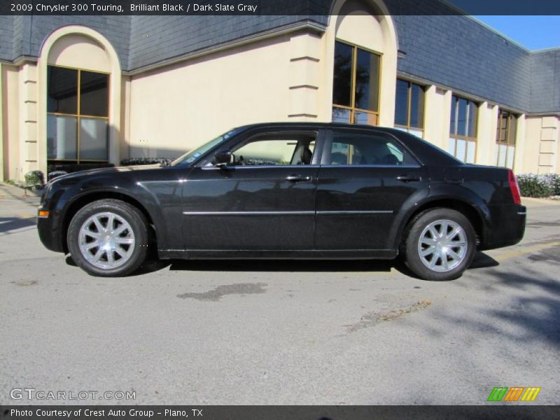 Brilliant Black / Dark Slate Gray 2009 Chrysler 300 Touring