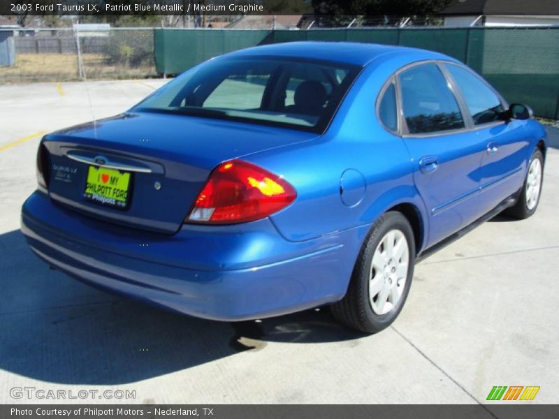 Patriot Blue Metallic / Medium Graphite 2003 Ford Taurus LX