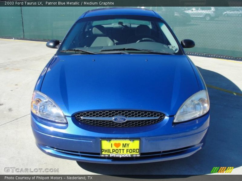 Patriot Blue Metallic / Medium Graphite 2003 Ford Taurus LX