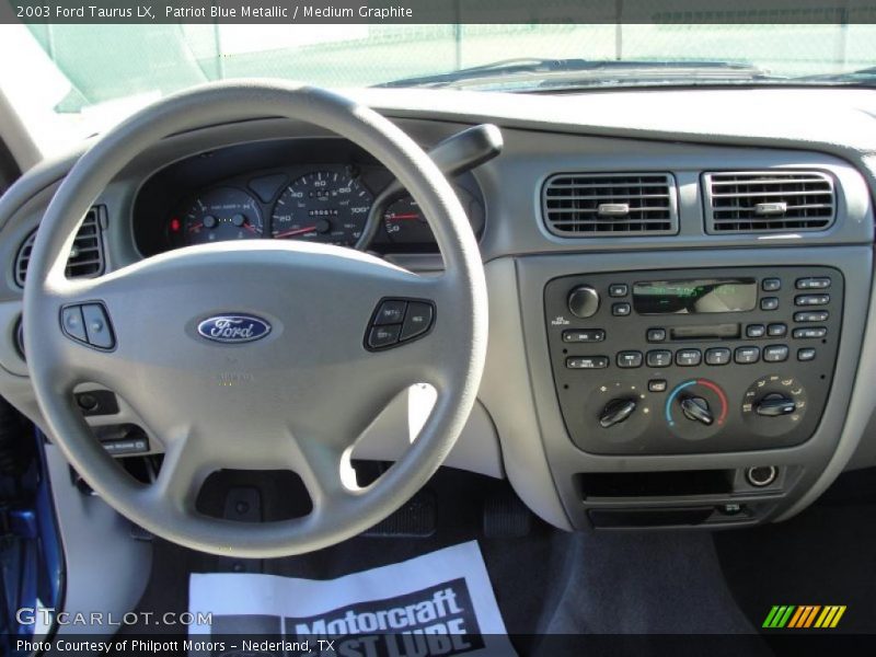 Patriot Blue Metallic / Medium Graphite 2003 Ford Taurus LX