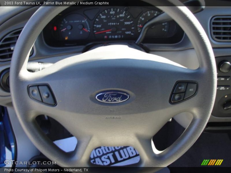 Patriot Blue Metallic / Medium Graphite 2003 Ford Taurus LX