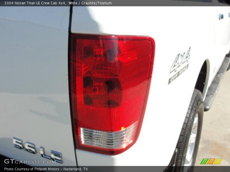 White / Graphite/Titanium 2004 Nissan Titan LE Crew Cab 4x4