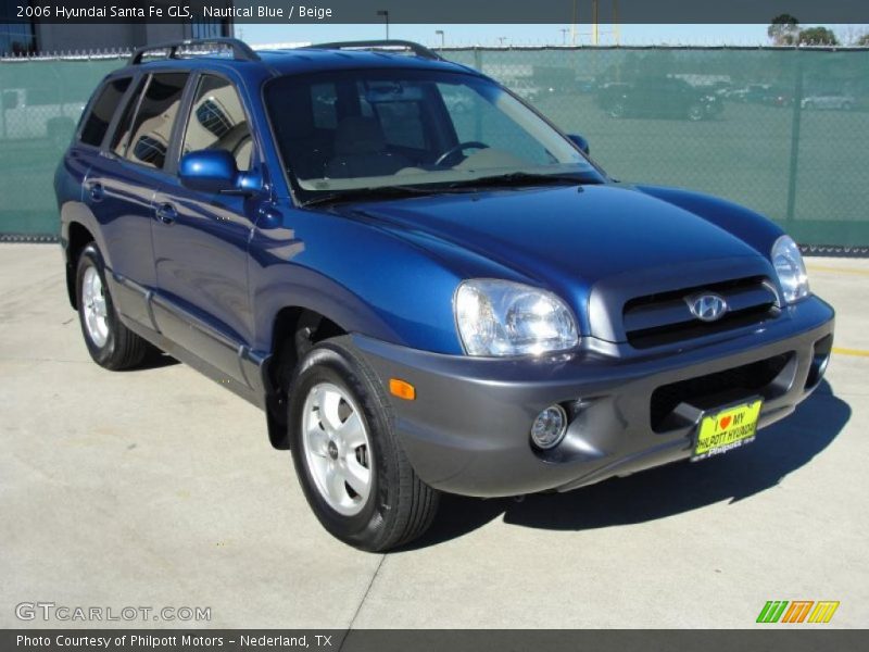 Nautical Blue / Beige 2006 Hyundai Santa Fe GLS